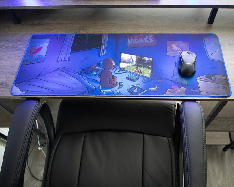 monke gaming mouse pad